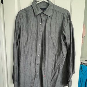 Grey long sleeve dress shirt